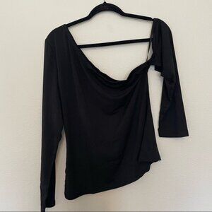 NWT shein curve black one off the shoulder blouse black sz.1X